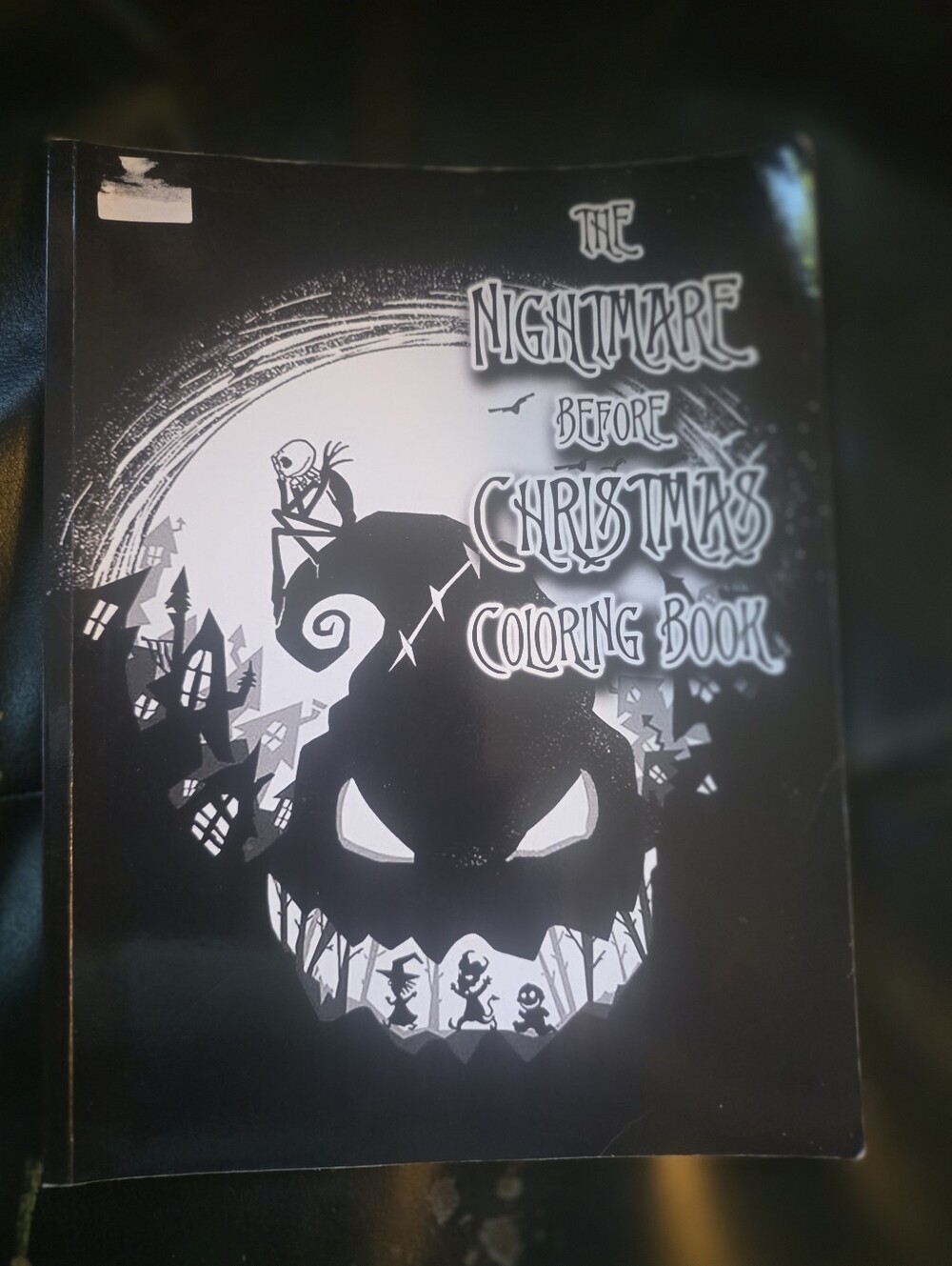 Nightmare Before Christmas Kids Coloring Book - Black